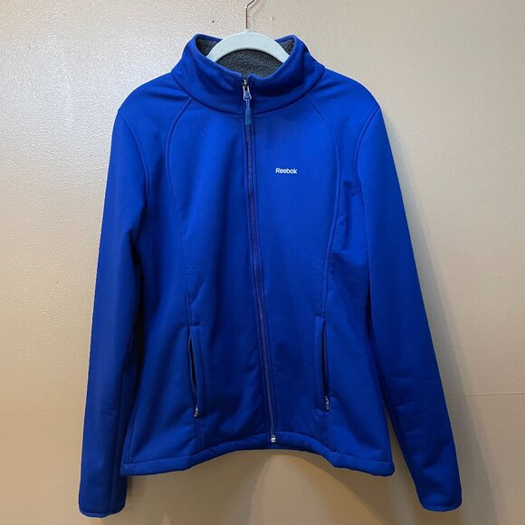 Reebok Jackets & Blazers - Reebok Full Zip Fleece Jacket Bright Blue Size XS